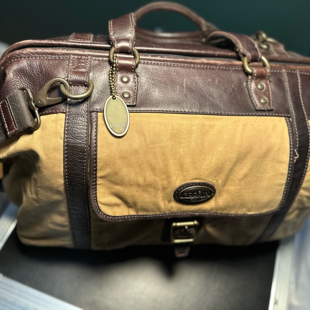 Waxed Canvas & Leather Essential Duffel